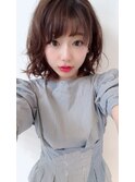 モテ髪カタログピンクベージュボブルフ着物クールショート