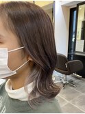 インナーカラーホワイトグレー