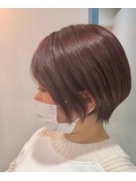 ロアン 福津店(roan)&nbsp;チェリーピンクカラーのショートスタイル