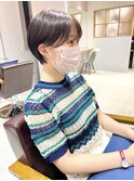 *滝田*耳かけショート 大人かわいい ショートボブ 20代30代40代
