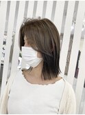 切りぱなしアッシュカラー