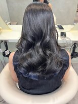 グロー 大宮(GLROW)&nbsp;□ 韓国大宮顔周りレイヤーカットウルフカットブルーブラック