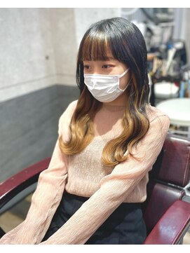 ルフレ 新宿本店2nd(Reflet) インナーカラー/イエロー