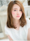 インナーカラーくせ毛風小顔ミルキーベージュh3上尾20代30代40代