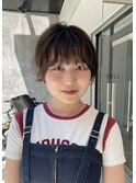 マッシュショートパーマ耳掛けショート丸みショート20代人気