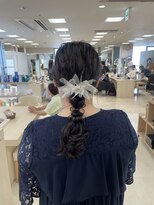 ケンジ 平塚ラスカ店(KENJE) 結婚式ヘア/ポニーテールアレンジ/平塚アレンジ/お呼ばれヘア