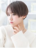 ★オリーブブラウンメンズライクかきあげショート20代30代★10