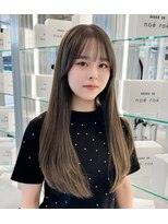 ノエロク 岐阜(noe rok) ハイトーン韓国風レイヤースタイル10代20代