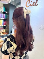 アリスバイアフロート 自由が丘(ALICe by AFLOAT) 〇ピンクラベンダー ブリーチなし 艶カラー 韓国ヘア