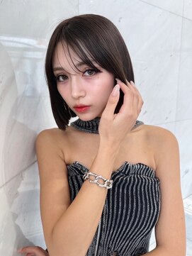 サイン 渋谷(SIGN) 20代30代お洒落なレイヤーボブハッシュカットくびれボブ韓国ボブ