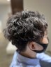 パーマ+メンズカット+頭皮の整体スパロングバージョン(50分)