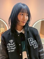 スリー 博多(THREE...)&nbsp;ブリーチ無【ダブルカラー】ネイビーブルー