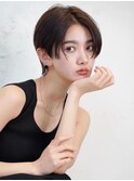 ハンサムショート◎フェザーショート/暗めカラー20代～50代