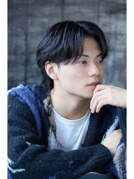 ラッドバイプティパ(rad...by petit-pas) *メンズカット/フェザーパーマ/センターパートニュアンスパーマ