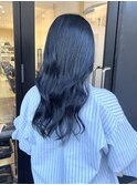 夏も映える ブリーチなしブルーブラック