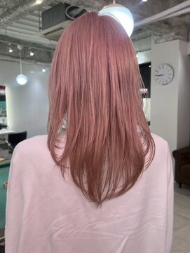 デート 下北沢(DATE) 下北沢ブリーチカラーデザインカラーペールピンクベージュカラー