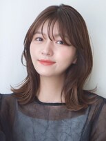 ガーデンヨコハマエスト(GARDEN YOKOHAMA est)&nbsp;ミディアム似合わせカットイメチェンフルバンググレージュ