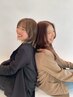 【1年間のご褒美プラン】小顔カット+透明感カラー+ヘッドスパ+トリートメント