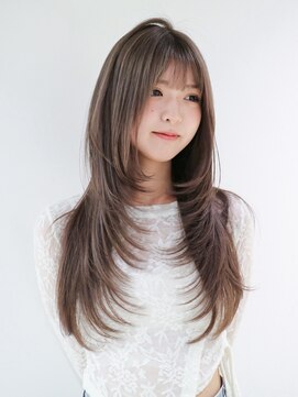 前髪カット顔周りレイヤーフェイスフレーミング_F31062