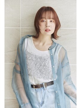 タッセルボブ/切りっぱなしボブ/長めボブレイヤー/大人長めボブ