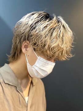 エルマーク 大宮(L-MARK) ダブルカラー/ブリーチ/ミルクティー/ヘアカラー/men's