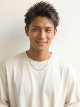 池袋 ナチュラルツーブロック アップバング スパイキーショート