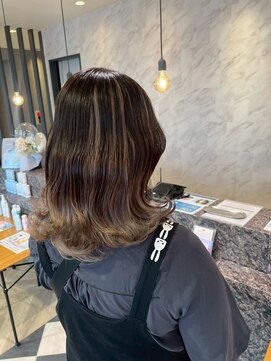 アース 南福島店(HAIR&MAKE EARTH) 逆アンブレラカラー