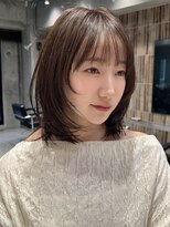 ファルベ(Farbe)&nbsp;黒髪/オリーブグレー/小顔に見せるヘア/ココアベージュ/レイヤー