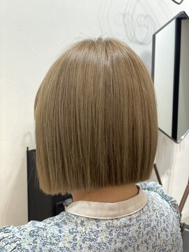 ヘアーアンドメイク グルック(hair&make Gluck) ミニボブxマットベージュ