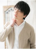 黒髪マッシュウルフで爽やかさUP!束感ヘアP