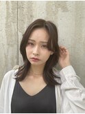 韓国くびれヘア/顔周り/ポイントパーマ