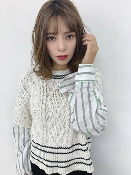 ヘア ケア ディエイチケー(HAIR CARE DHK) 外ハネカール＋グレージュカラー