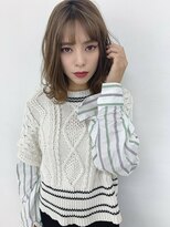 ヘア ケア ディエイチケー(HAIR CARE DHK) 外ハネカール+グレージュカラー