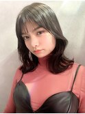 BREK/20代30代40代大人/ウェーブミディアム/黒髪/プリカール