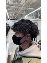 カイノオム 梅田(KAINO HOMME) 波パーマ マッシュ 刈り上げ ツーブロック