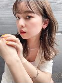 【大人ミディアムヘア】顔まわりレイヤー20代/30代