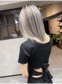 バレイヤージュ、ハイライト、グレージュ、ショコラアッシュ