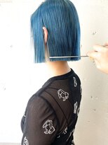 ヘアーワークス ヘルム 渋谷店(HAIR WORKS HELM)&nbsp;［HELM渋谷]ターコイズブルー bob