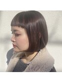 【favori 自由が丘】ダークベリーブラウンボブ