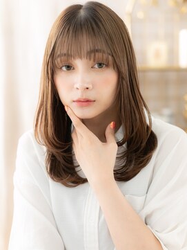 カバーヘア ブリス 戸田公園西口店(COVER HAIR bliss) 大人可愛いワンカールストレートレイヤーa戸田公園20代30代40代