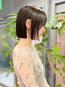 ノエ トトン(noe tton) イメチェン/ホワイトブロンド/外ハネボブ/美髪/名古屋/名駅54