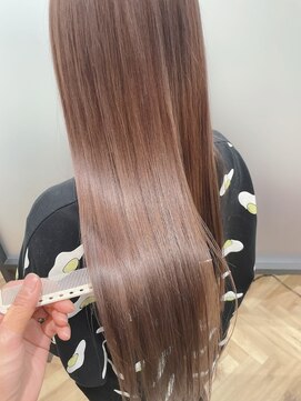 ジーナ 船橋(Zina) 髪質改善＊ロングレイヤーグレーベージュ＊美髪【Zina船橋】