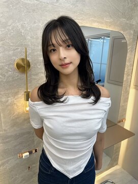 ロンドアヴァントゥス 池袋(Lond aventus) 韓国レイヤー/韓国風/ボブ/髪質改善/黒髪/ブリーチなし〔池袋〕