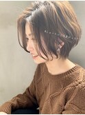 前髪なし/くびれヘア/ショートボブ/[大阪箕面駅/ショート]