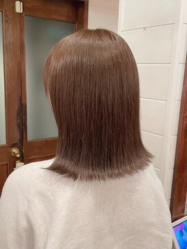 ロンド ボーイ 表参道(Lond BOY) イメチェン外ハネボブ美髪縮毛矯正似合わせ韓国