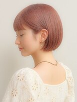 ルシードスタイルセピア(LUCIDO STYLE Sepia)&nbsp;ショートピンクブリーチ形ショートボブ前髪あり20代30代40代韓国