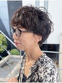 ショートふわふわパーマ