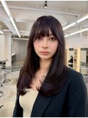 色気レイヤーカットダークグレージュ20代30代大人かわいい