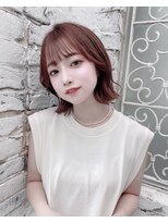 ロンドリゼル 札幌(Lond RiseL) オリーブグレー/前髪/ボブ/マロンベージュ/レイヤーカット/小顔