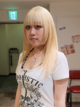 ノル 栄矢場町(nol) ブロンドカラー×姫カット